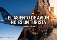 El asiento de avión no es un turista
