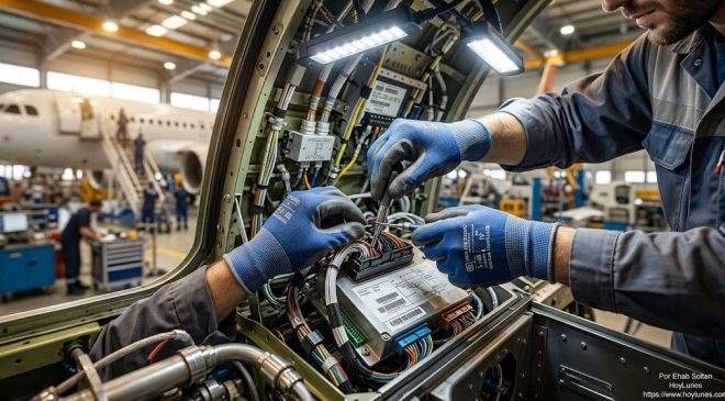 Jenseits der Terminals: Die Luftfahrzeuginstandhaltung und die Logistik repräsentieren die industrielle Säule mit hohem Mehrwert, die die Anbindung stützt.